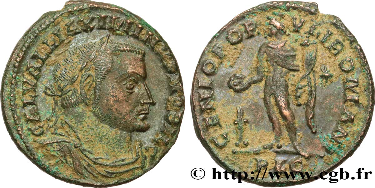 MAXIMINUS II DAIA Follis ou nummus AU