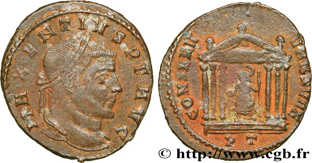 MAXENTIUS Follis ou nummus XF