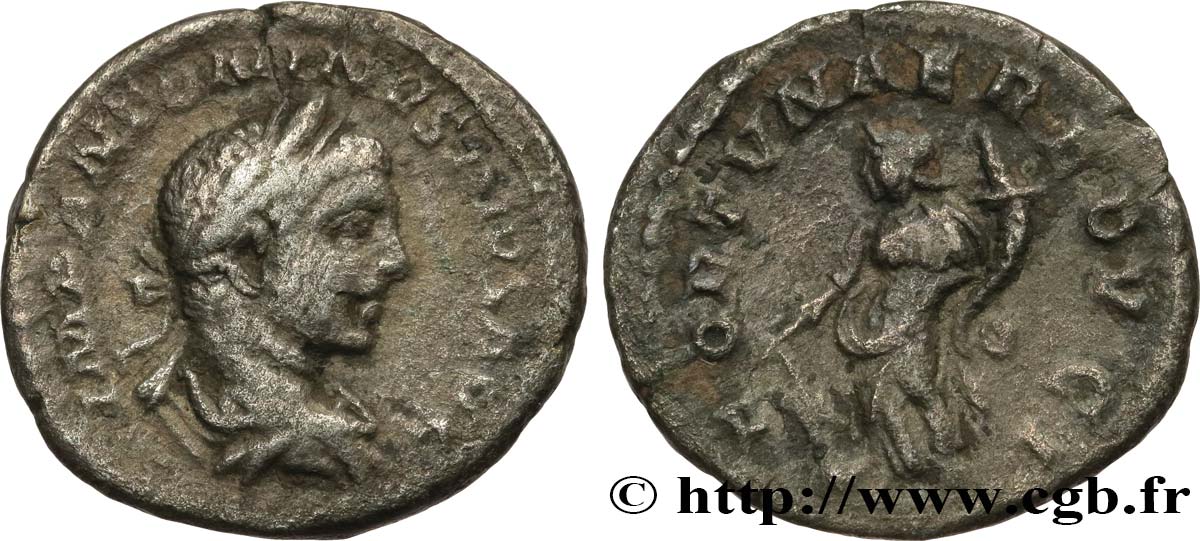 ELAGABALUS Denier VF