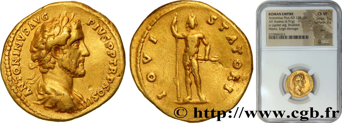 ANTONIN LE PIEUX Aureus TTB+/TTB