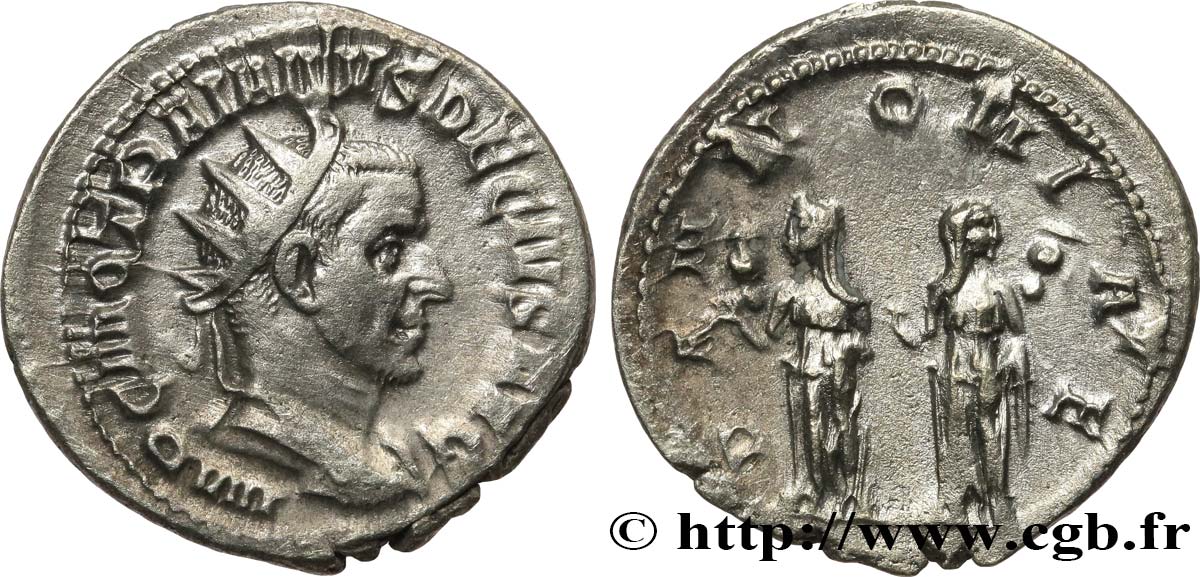 TRAJAN DECIUS Antoninien AU/XF