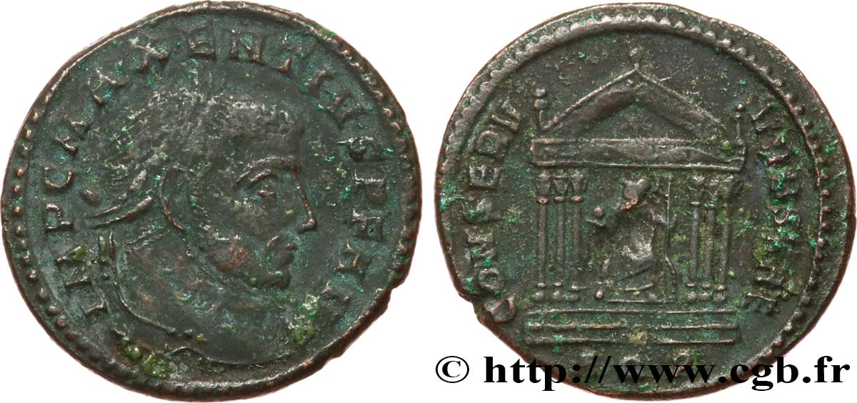 MAXENTIUS Follis ou nummus XF