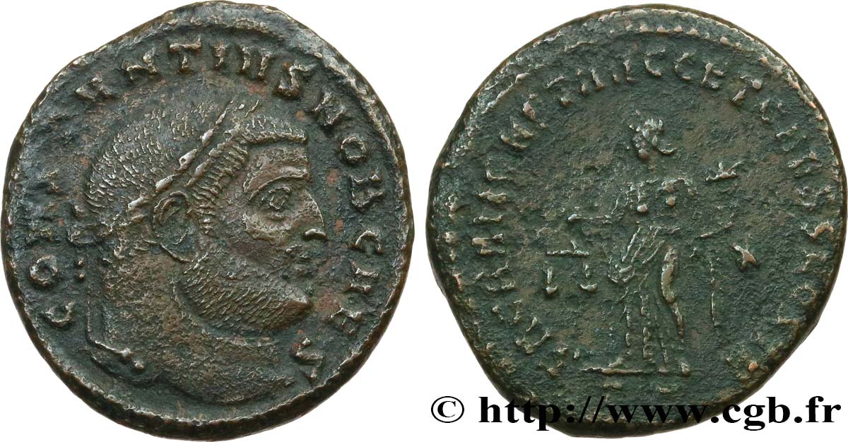 CONSTANTIUS I Follis ou nummus XF/VF