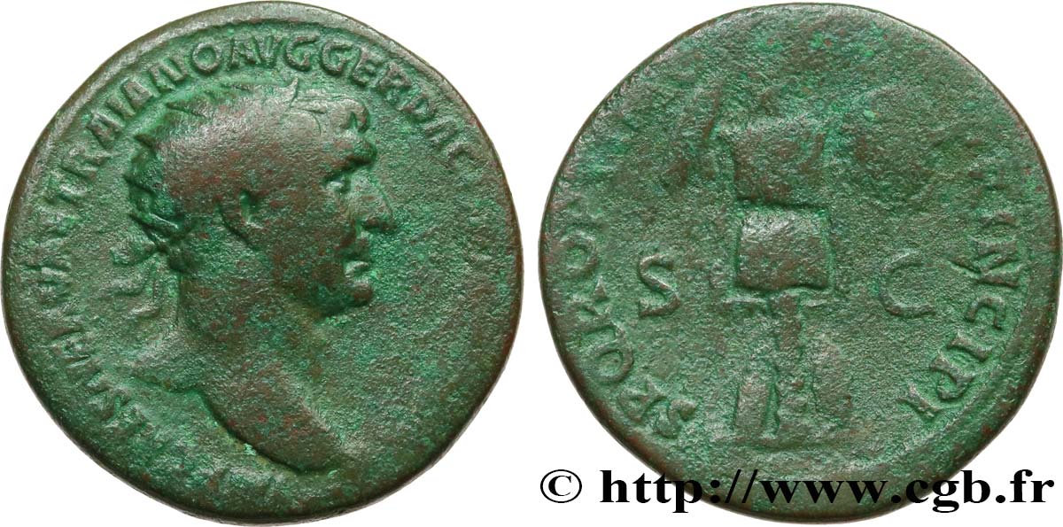 TRAJAN Dupondius TB+