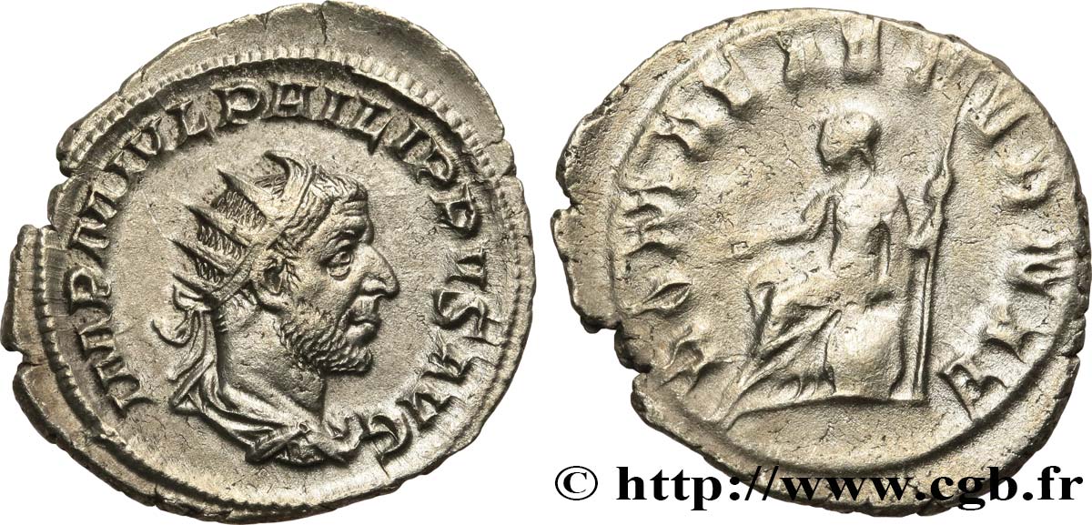 PHILIPPE Ier L ARABE Antoninien TTB+/TB+