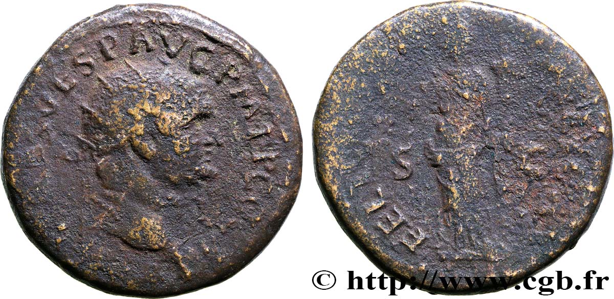 VESPASIEN Dupondius TB+/TB