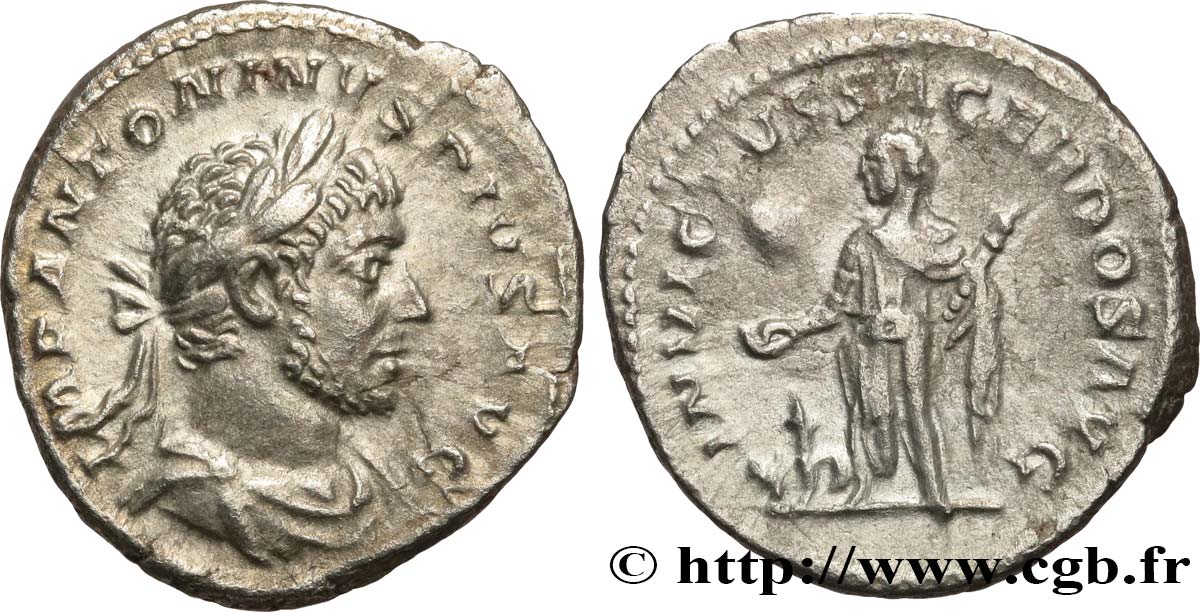 ELAGABALUS Denier AU