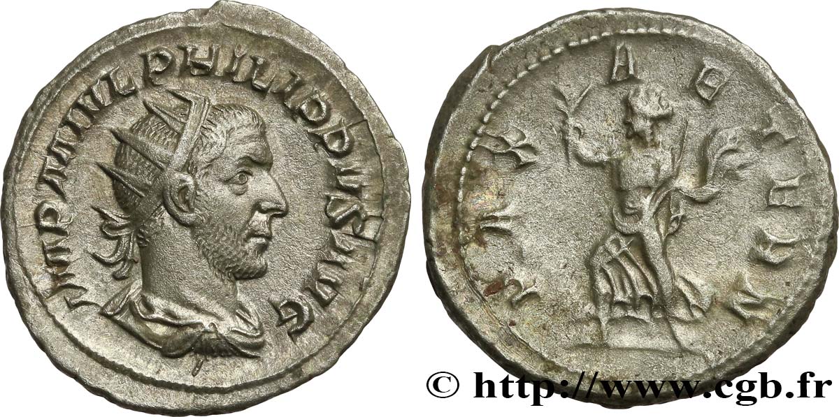 PHILIPPE Ier L&nbsp;ARABE Antoninien TTB+/TTB
