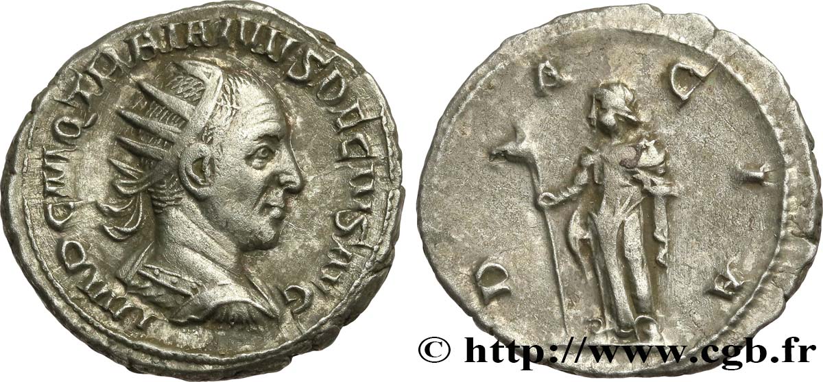 TRAJAN DÈCE Antoninien SUP/TTB+