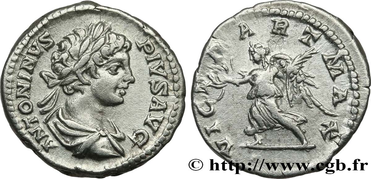 CARACALLA Denier AU/AU