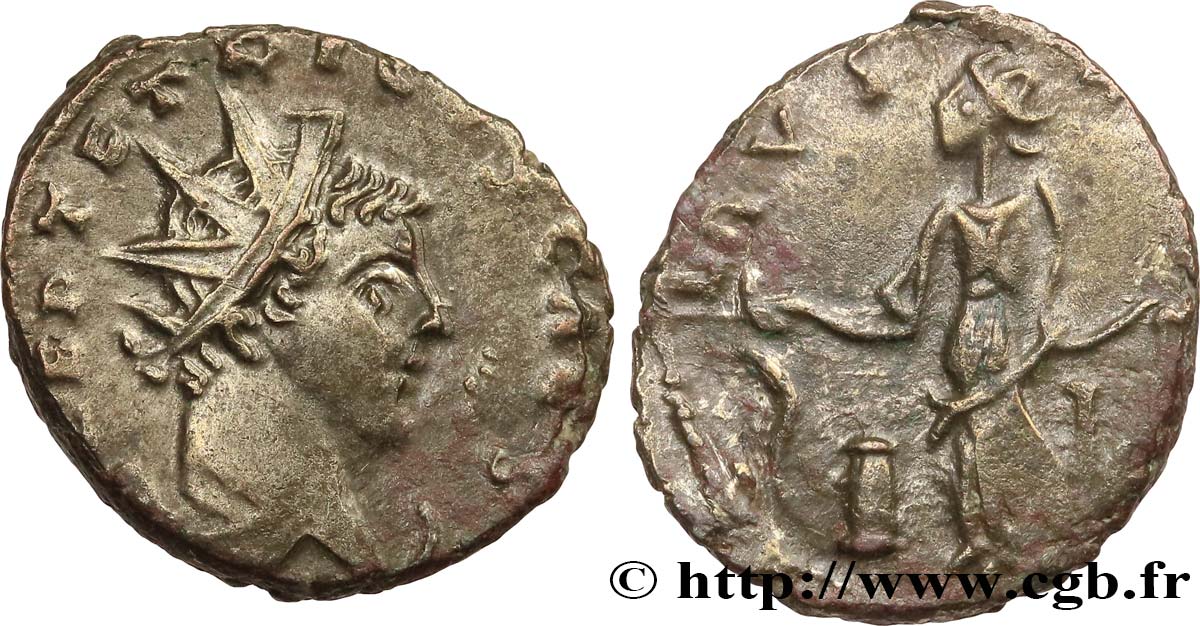 TETRICUS II Antoninien, imitation AU