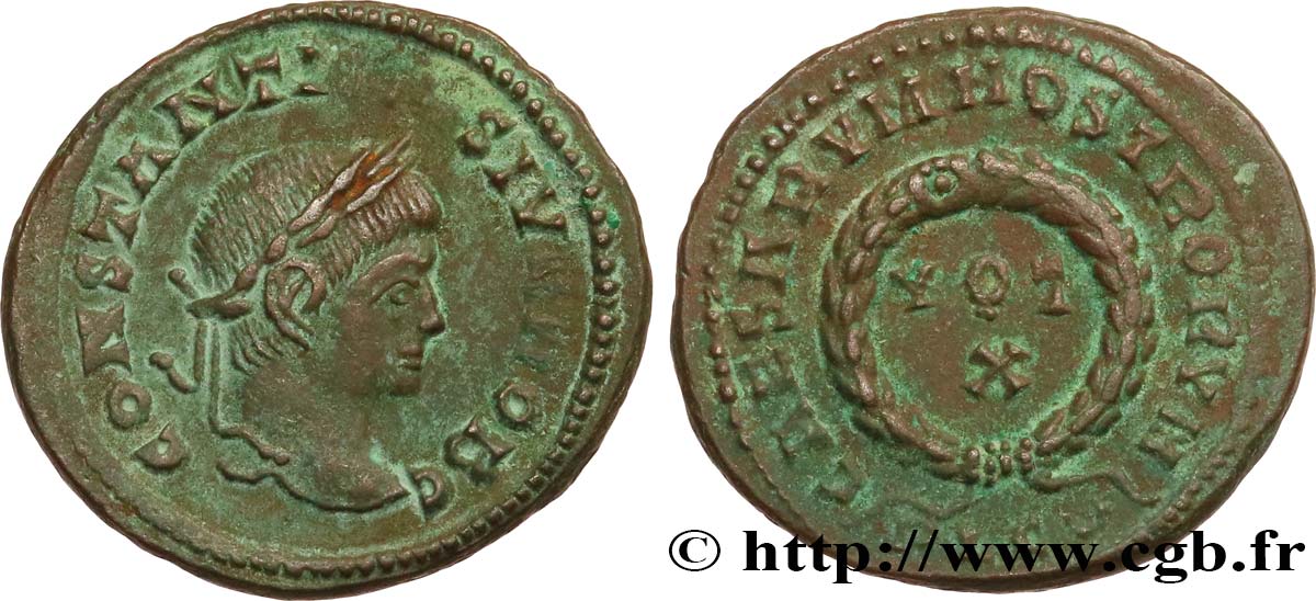 CONSTANTINO II Centenionalis ou nummus MBC+