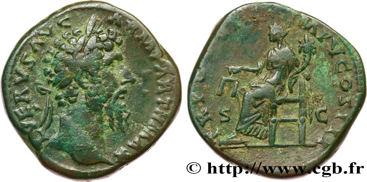 LUCIUS VERUS Sesterce VF