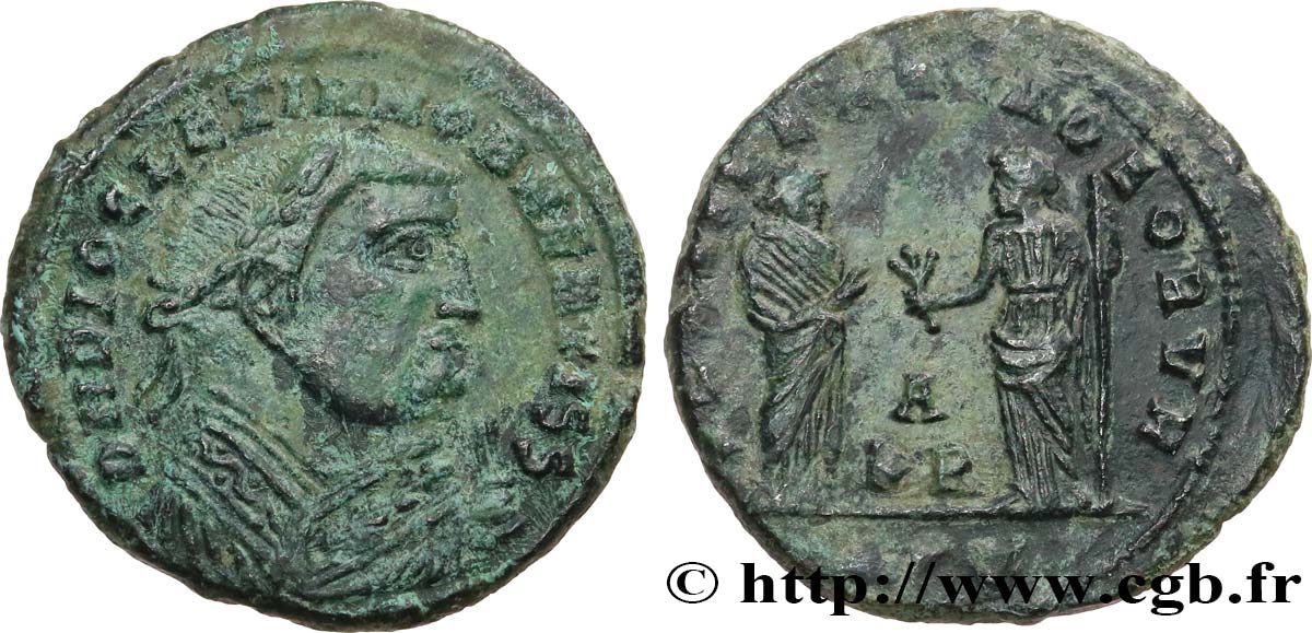 DIOCLETIAN Follis ou nummus VF/XF