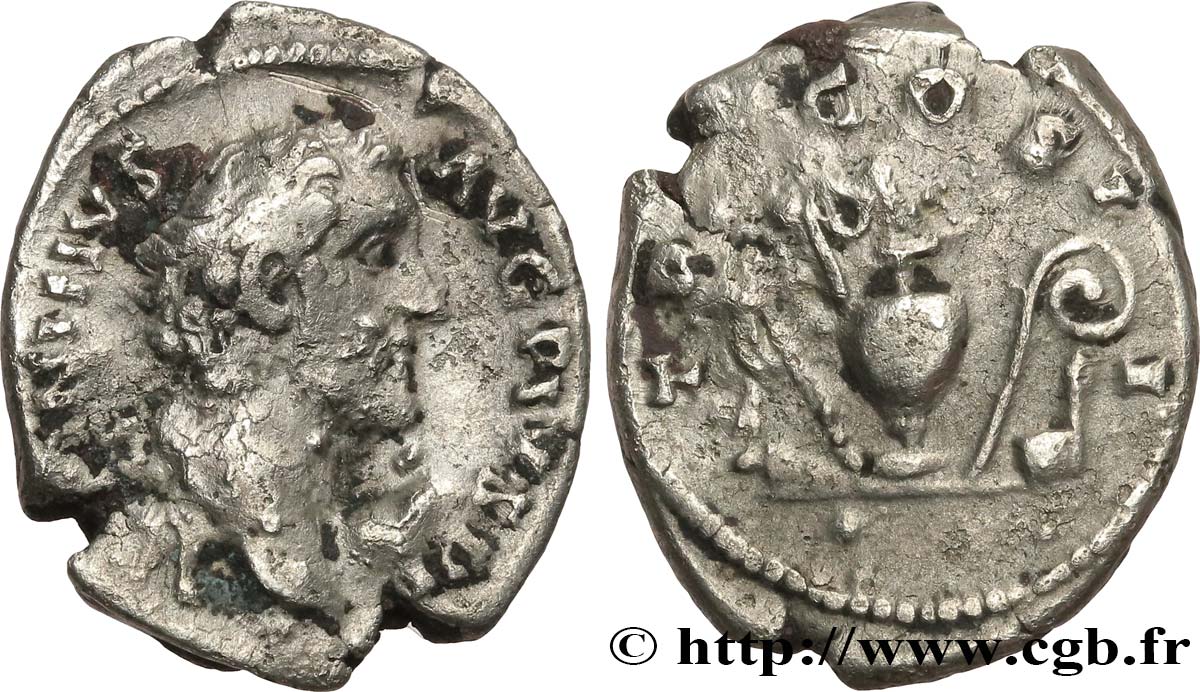 ANTONINUS PIUS Denier VF