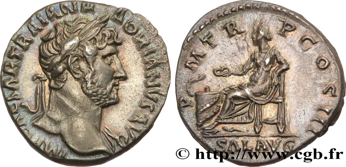 HADRIAN Denier MS