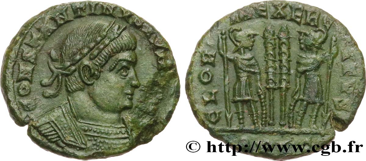 CONSTANTINO II Centenionalis ou nummus MBC+