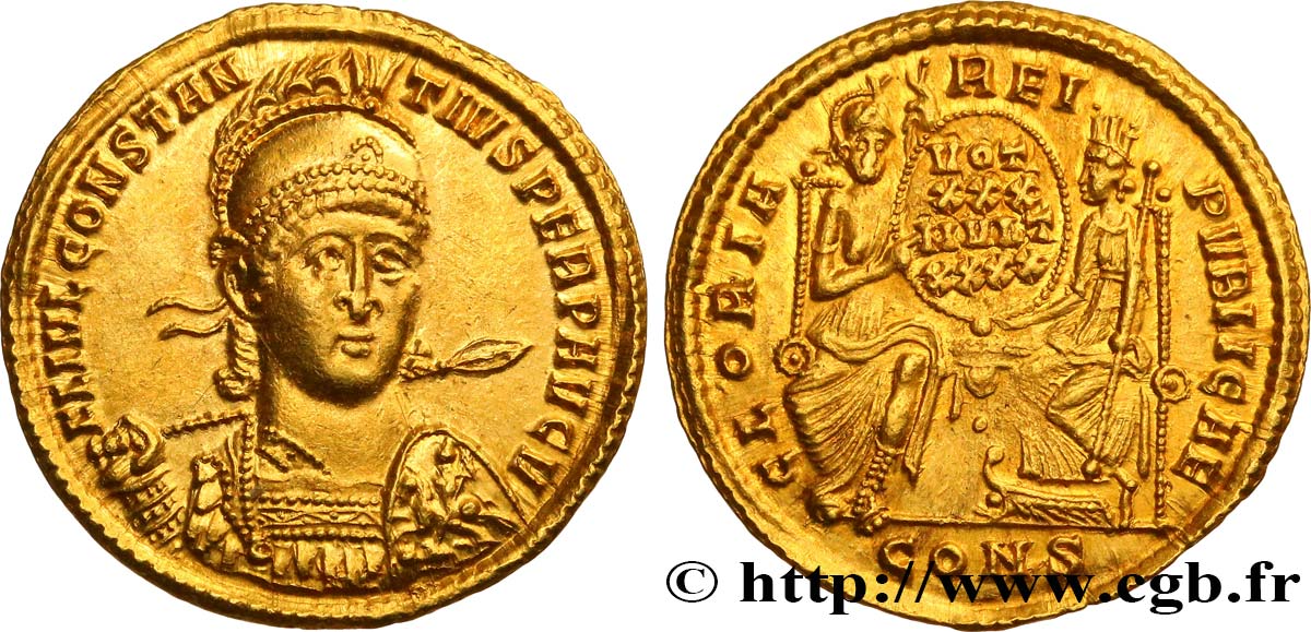 CONSTANTIUS II Solidus MS/MS