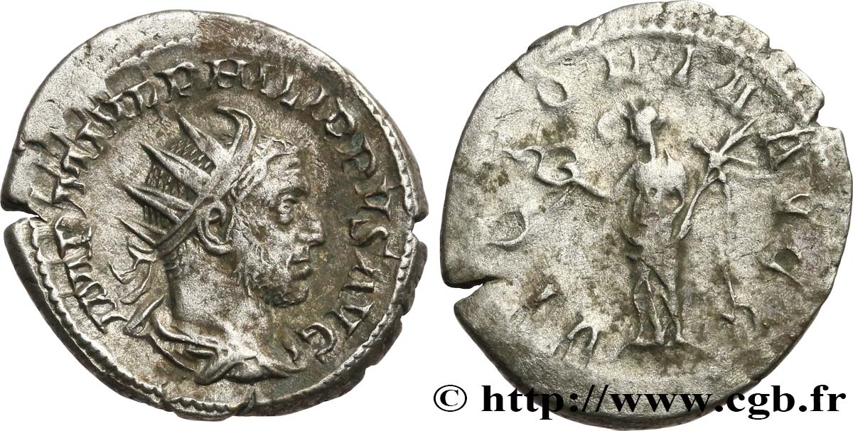PHILIPPUS I. ARABS Antoninien SS/fSS