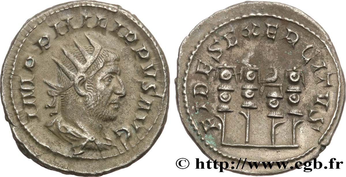PHILIPPUS I. ARABS Antoninien fVZ
