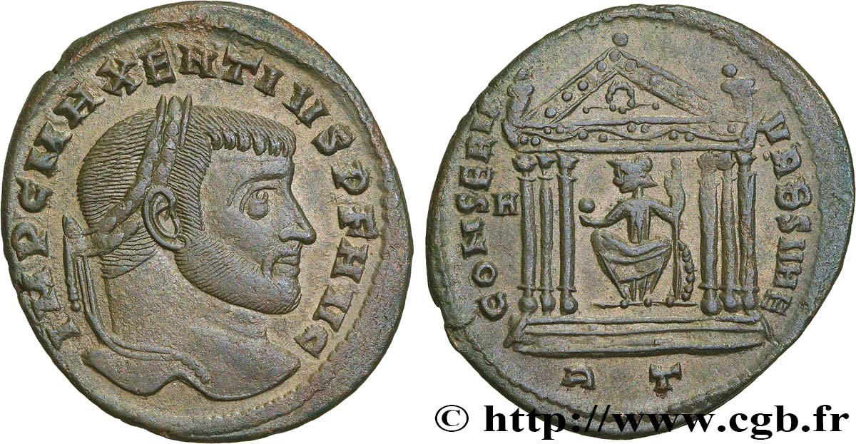 MAXENTIUS Follis ou nummus VZ