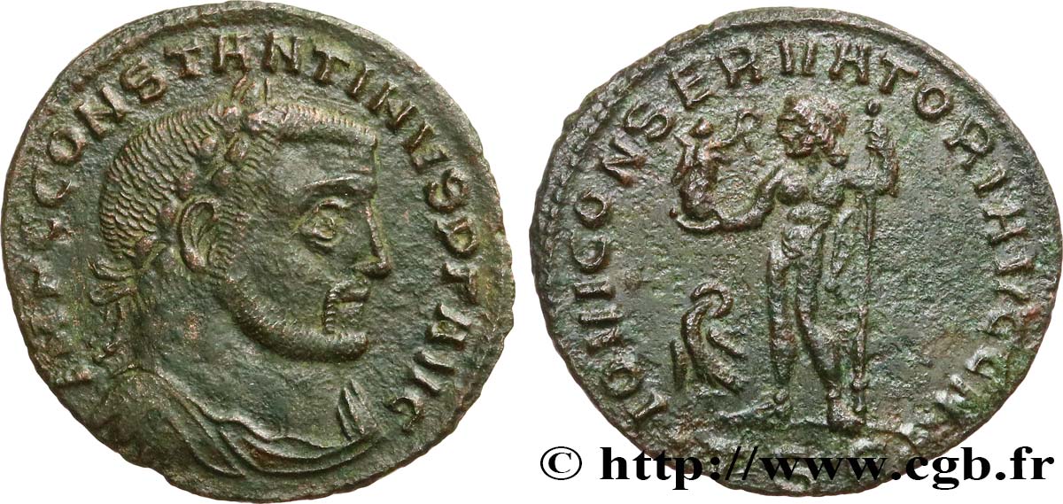 CONSTANTINO I EL MAGNO Follis ou nummus MBC