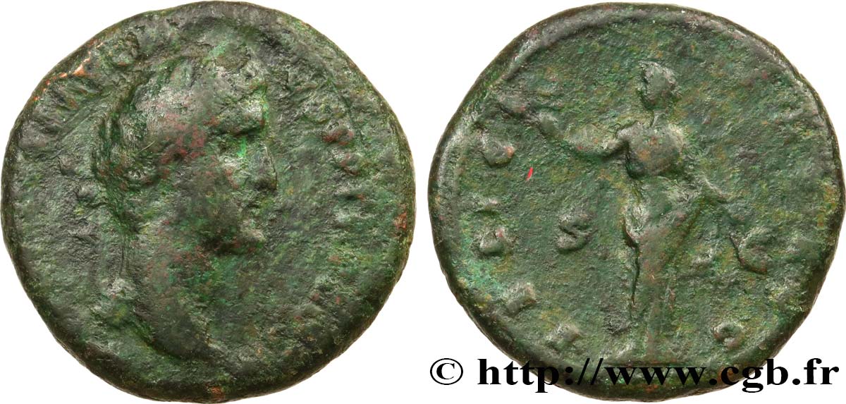 ANTONINUS PIUS Dupondius F/VF