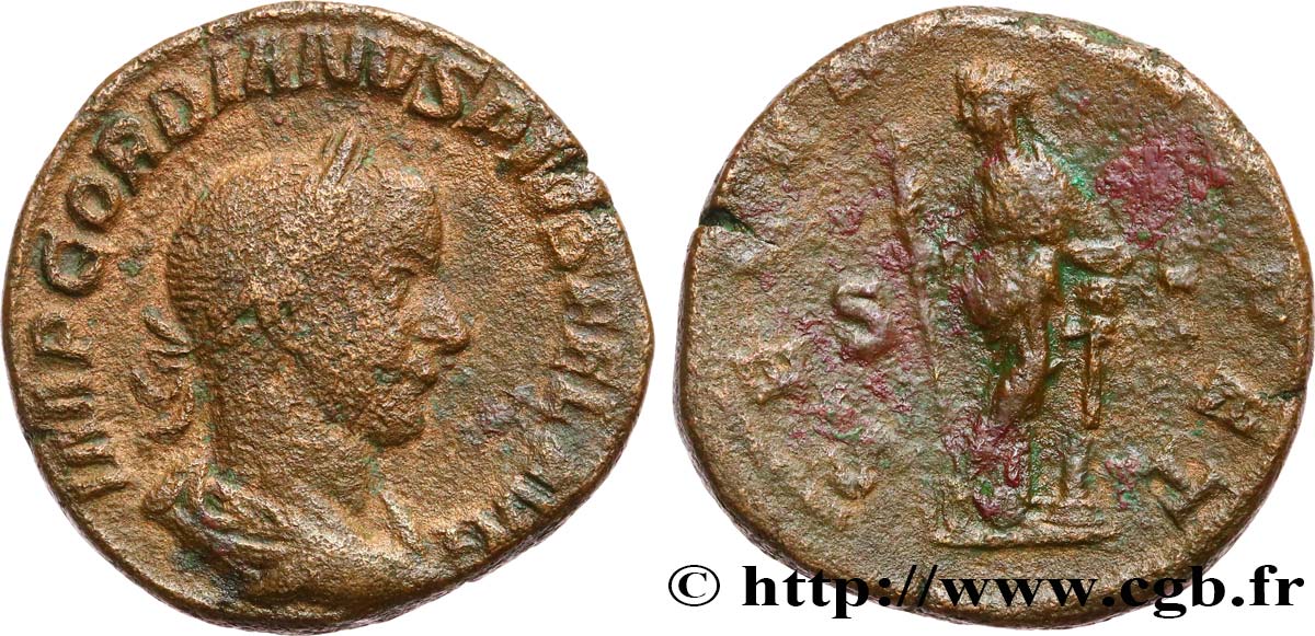 GORDIEN III Sesterce TB+/TB