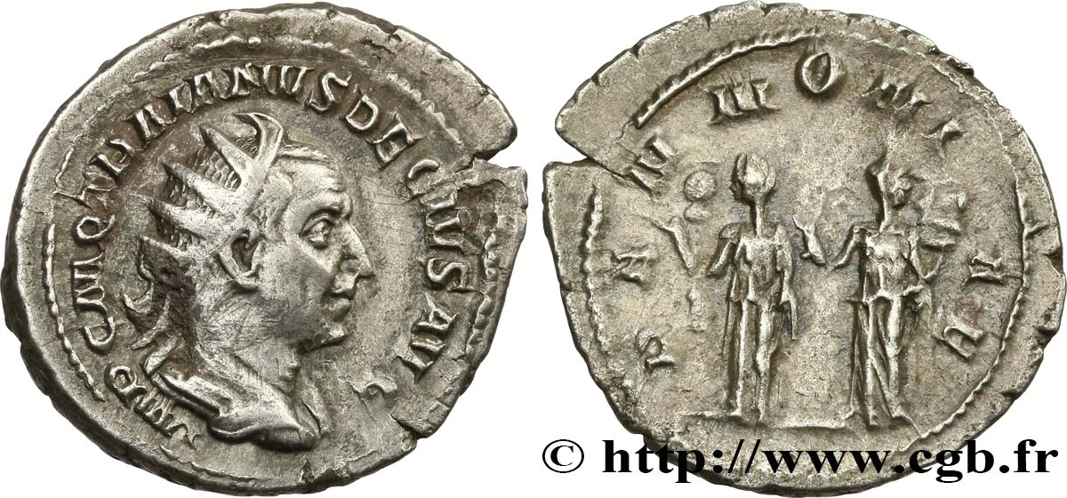 TRAJAN DÈCE Antoninien TTB+