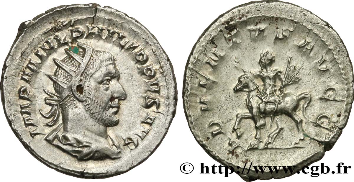 PHILIPPUS I. ARABS Antoninien fVZ/VZ