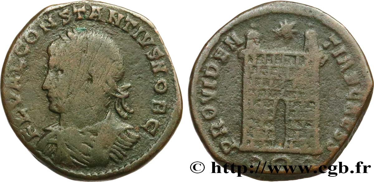 CONSTANTIUS II Centenionalis ou nummus VF