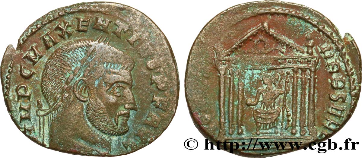 MASSENZIO Follis ou nummus BB/q.BB