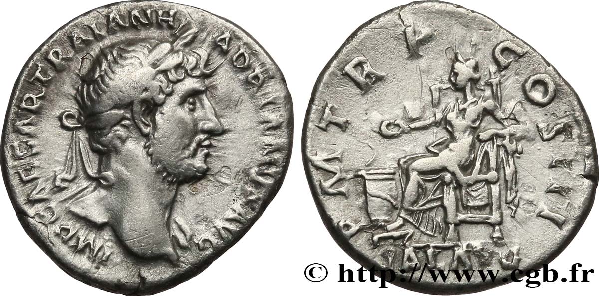 HADRIAN Denier XF