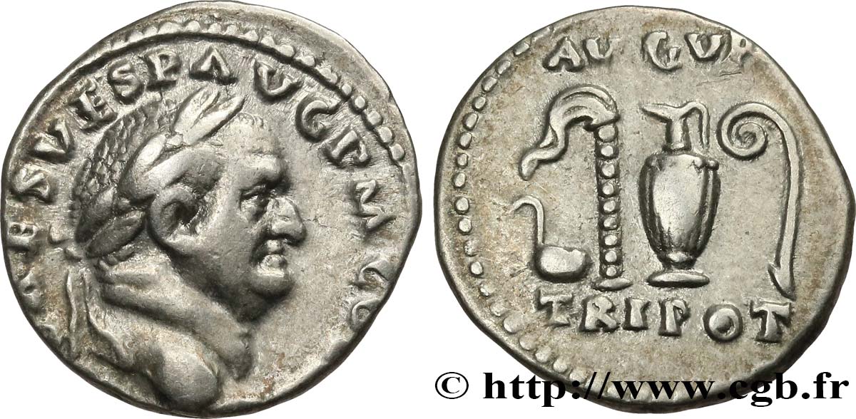 VESPASIAN Denier AU