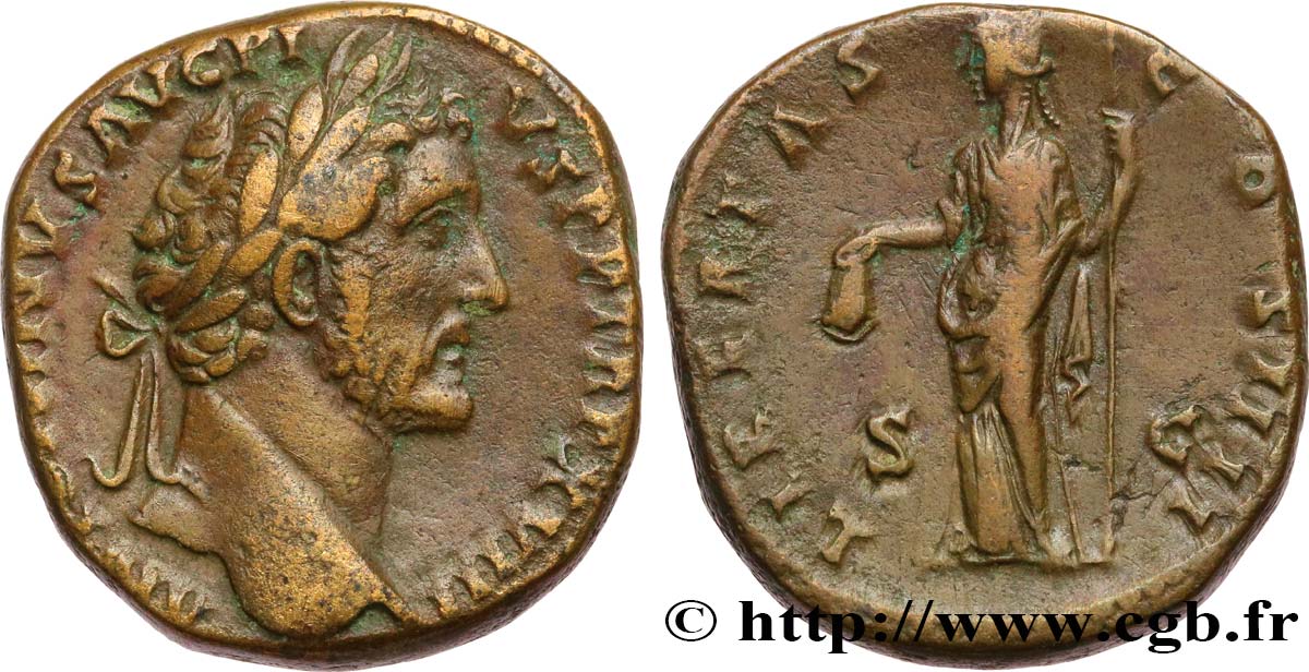 ANTONINUS PIUS Sesterce XF