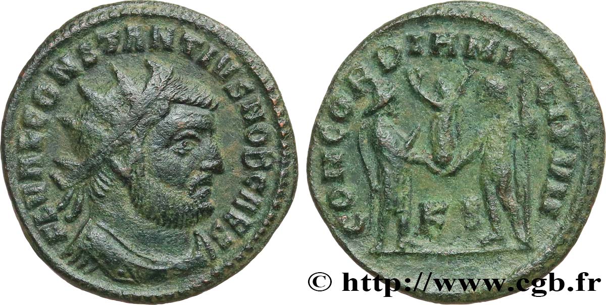 CONSTANTIUS I Pseudo ou néo-aurelianus AU/XF