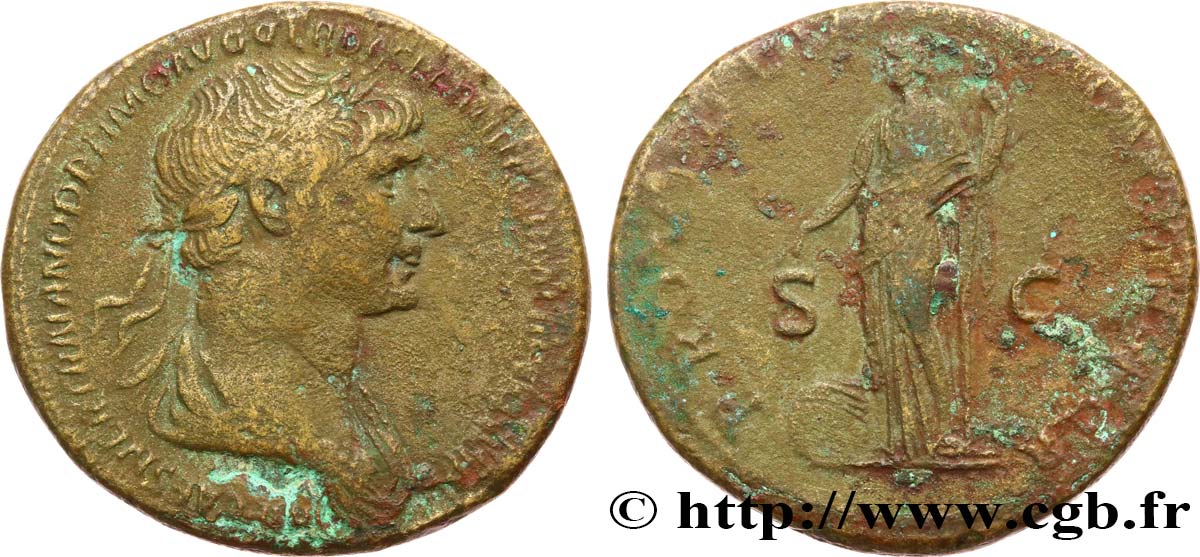 TRAJAN Sesterce TB+