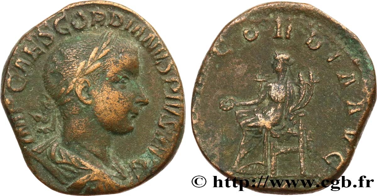 GORDIAN III Sesterce XF/VF