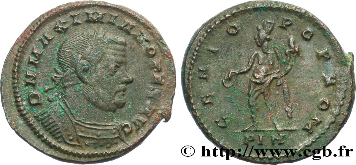 MAXIMIANUS HERCULIUS Follis ou nummus XF/AU