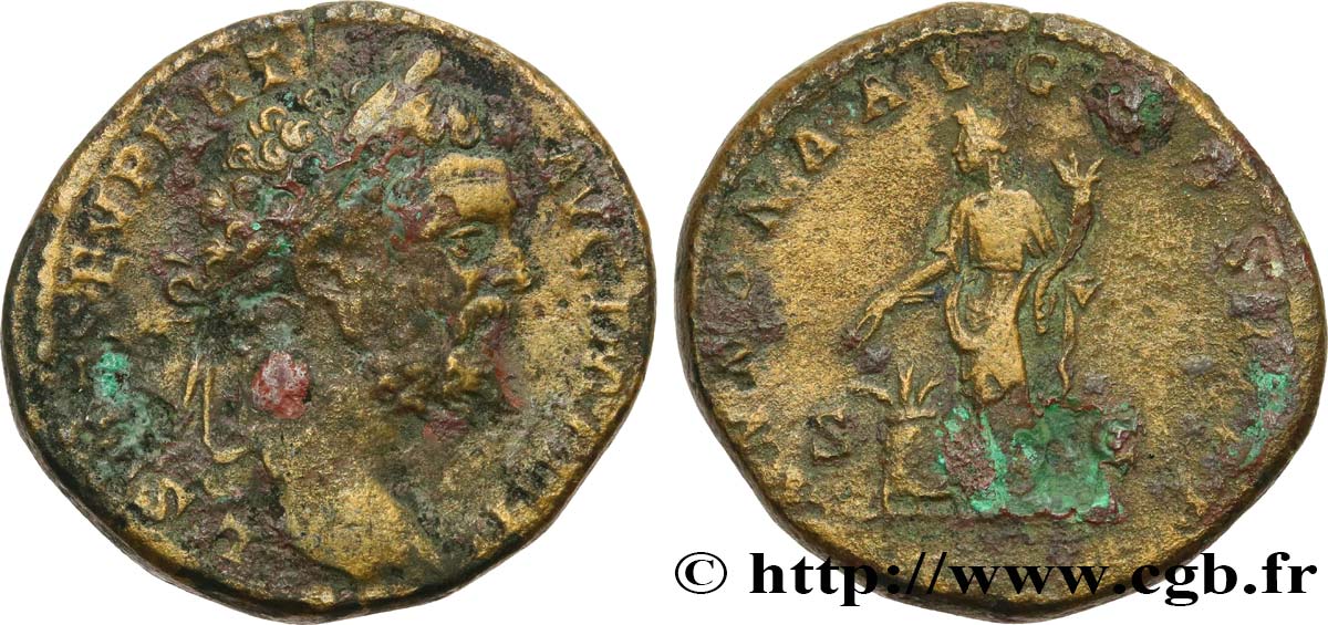 SEPTIME SÉVÈRE Sesterce TB+