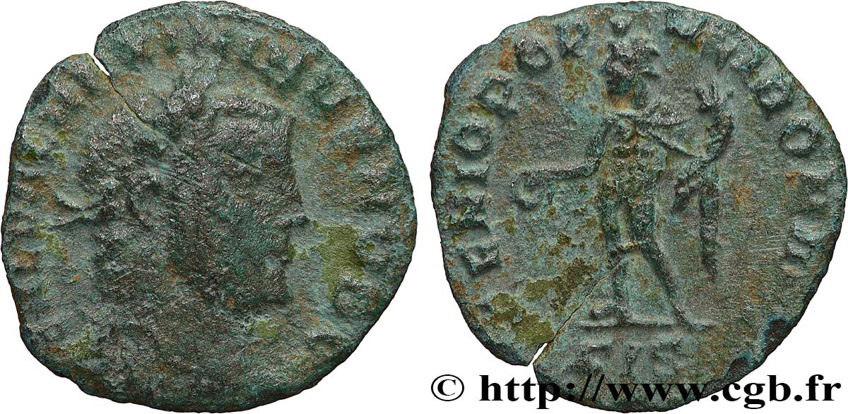 MAXIMIN II DAIA Quart de follis ou quart de nummus TB/TB+