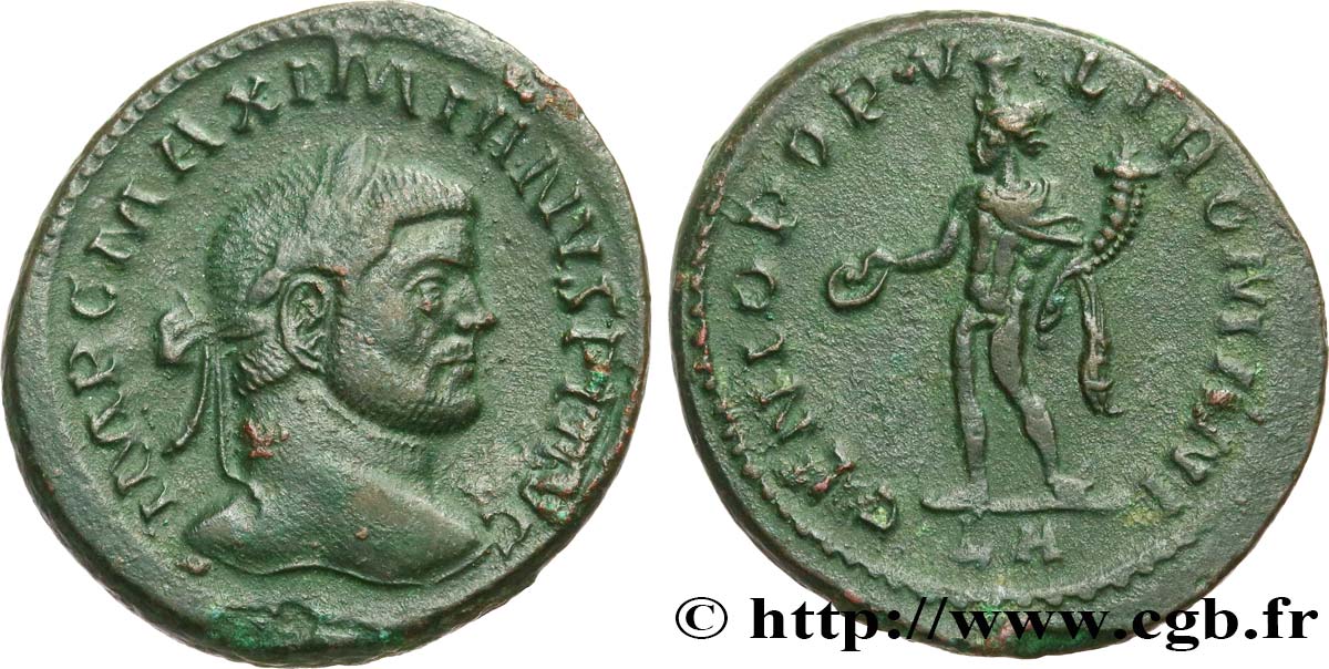 MAXIMIANUS HERCULIUS Follis ou nummus XF