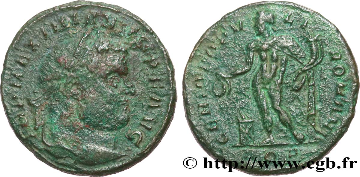 MAXIMIANUS HERCULIUS Follis ou nummus VF