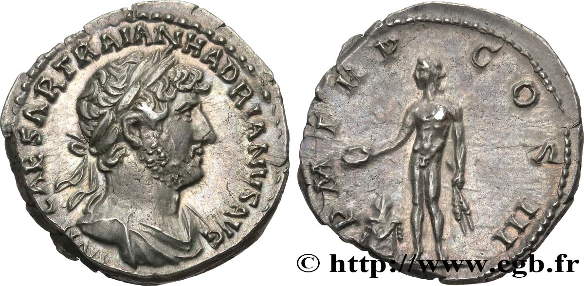 HADRIAN Denier MS