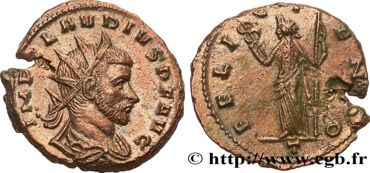 CLAUDIUS II GOTHICUS Antoninien VZ/fVZ