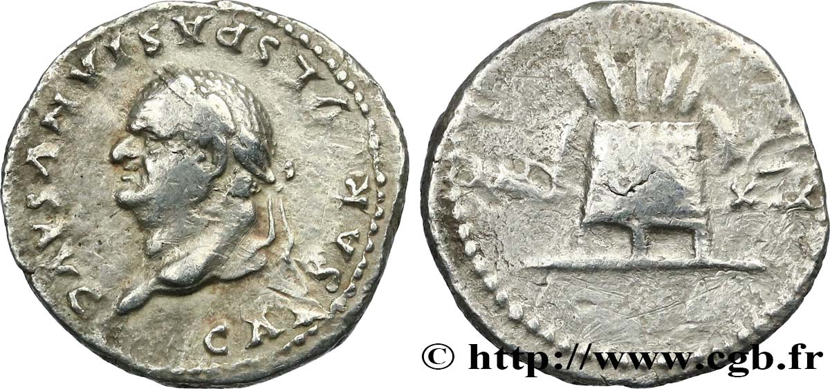 VESPASIAN Denier XF/VF