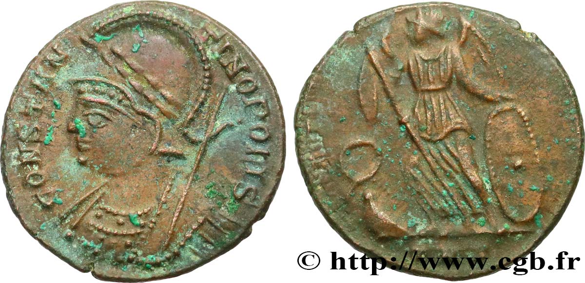 CONSTANTINOPOLIS Centenionalis ou nummus AU