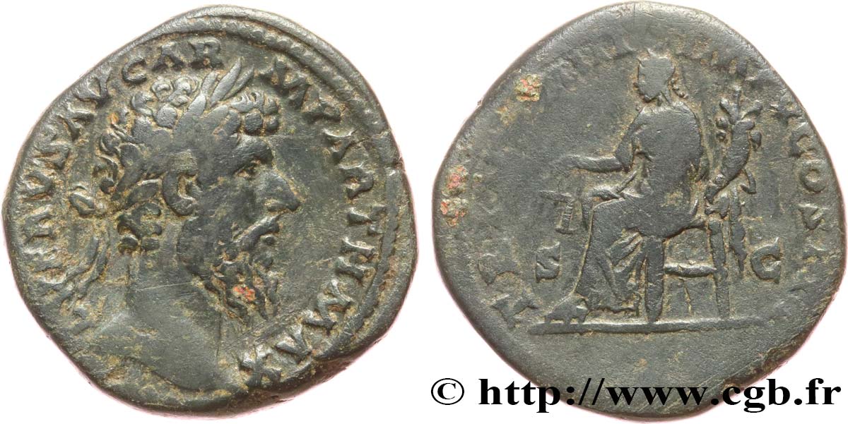 LUCIUS VERUS Sesterce VF