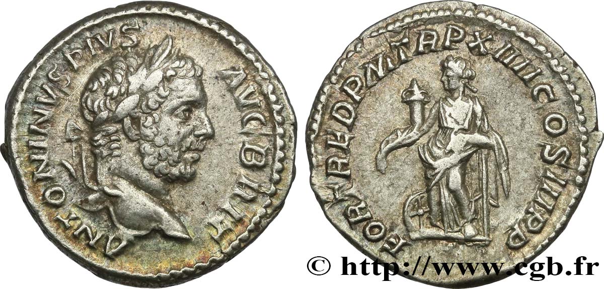 CARACALLA Denier TTB+