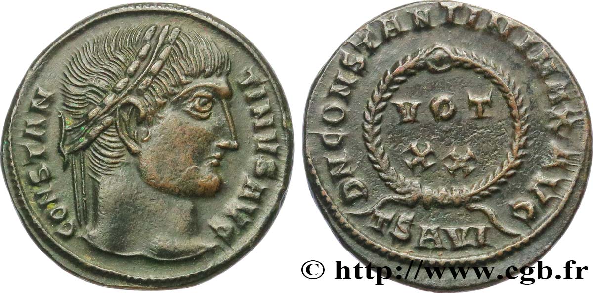 CONSTANTINE I THE GREAT Centenionalis ou nummus AU